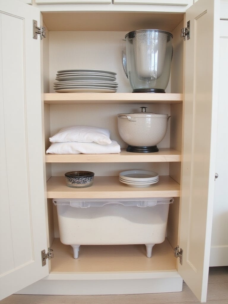 Adjustable Shelving Inside Cabinets: Flexible Storage