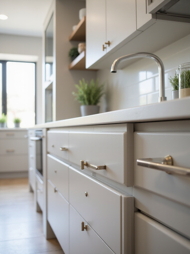 Modern kitchen with soft-close doors and drawers