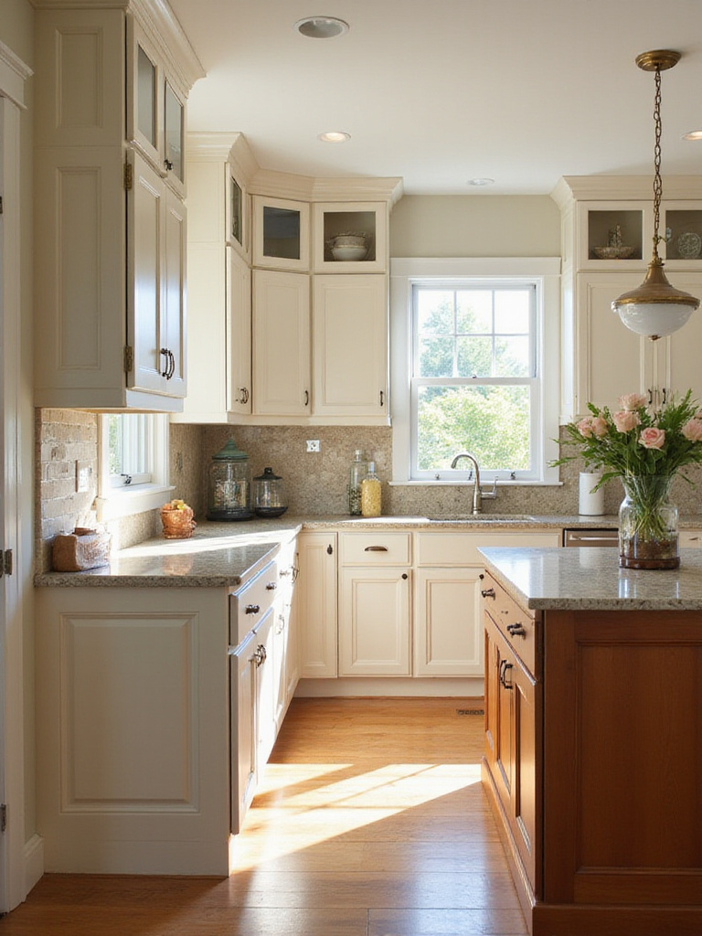 Beautifully designed kitchen showcasing various cabinet door styles including Shaker and Flat Panel.