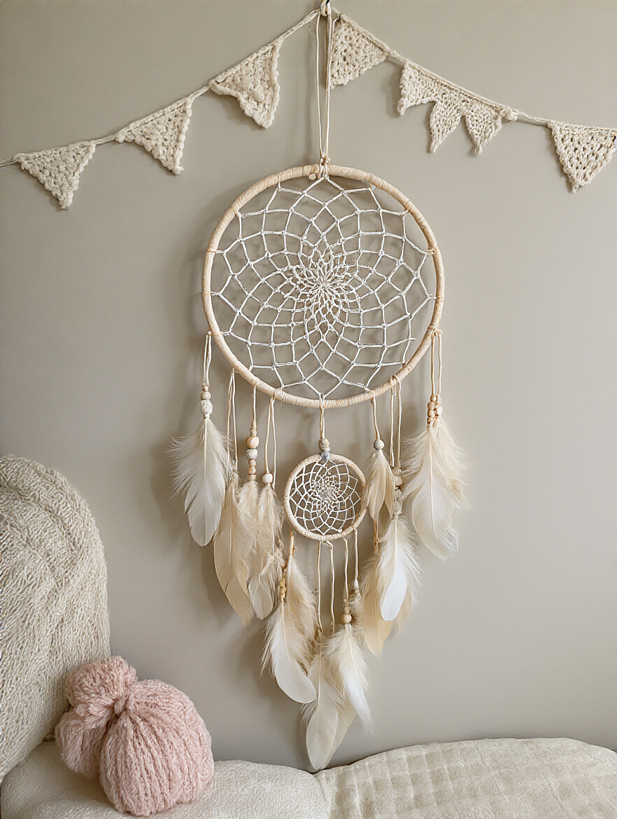 Hang Delicate Dream Catchers for Whimsical, Peaceful Vibes for boho bedroom decorations
